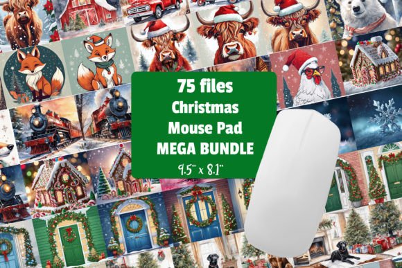 Download Christmas Mouse Pad Sublimation Bundle - Sublimation bundle Collection