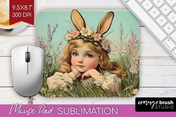Download Retro Easter Mouse Pad PNG Sublimation - Easter mouse pad Collection