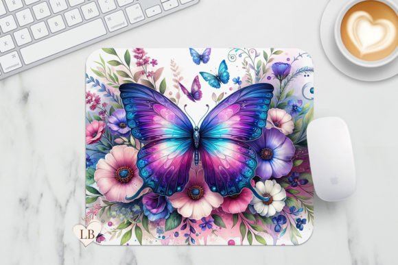 Download Butterfly Mouse Pad - Floral Mousepad PN - Mousepad Collection