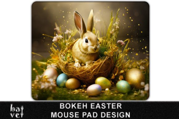 Download Bokeh Easter Mouse Pad Sublimation Print - Easter mouse pad Collection