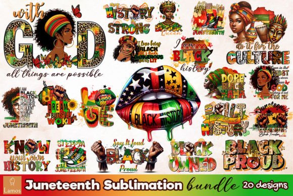 Download Juneteenth Sublimation Bundle - Sublimation bundle Collection
