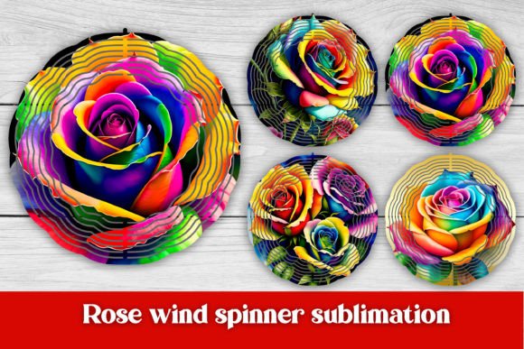 Download Flower Rose Wind Spinner Sublimation - Rose Collection