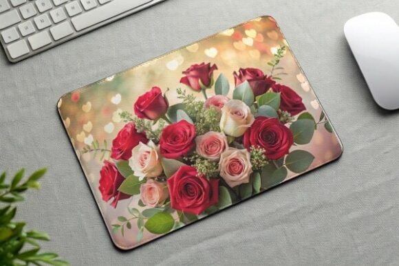 Download Rose Flower Mouse Pad PNG Sublimation - Rose Collection