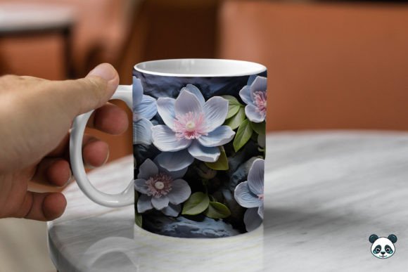 Download 3D Lenten Rose Mug Wrap Sublimation 1 - Rose Collection
