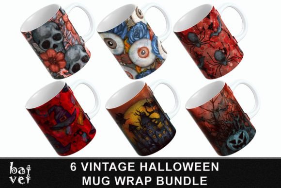 Download Vintage Halloween Mug Sublimation Bundle - Sublimation bundle Collection