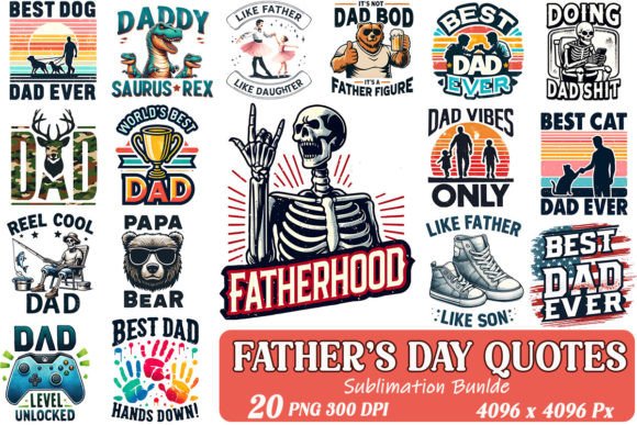 Download Happy Father's Day Sublimation Bundle - Sublimation bundle Collection