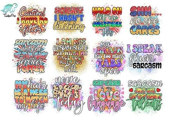 Download Funny Sarcastic Sublimation Bundle - Sublimation bundle Collection