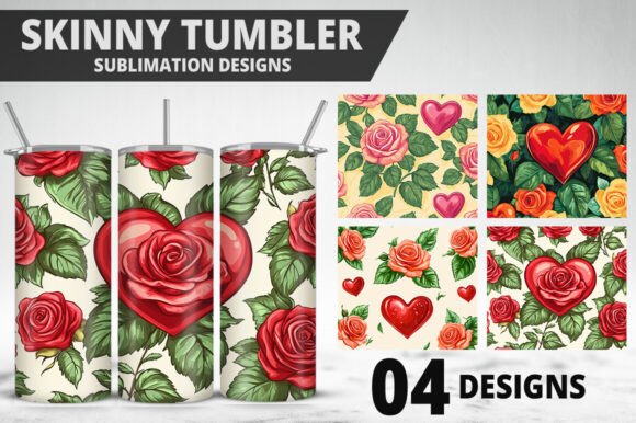 Download Rose Flower Tumbler Wrap Design - Rose Collection