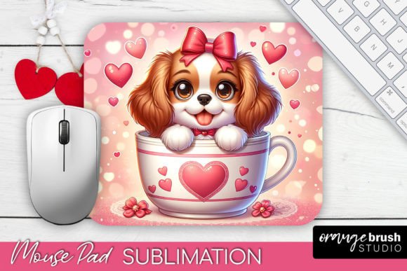 Download Valentine's Day Dog Sublimation Mousepad - Mousepad Collection