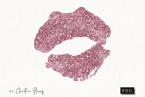 Download Rose Gold Glitter Lips Clipart | Glitter - Rose Collection