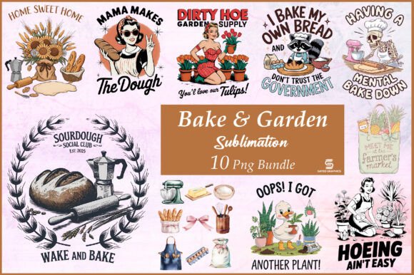 Download Bake &amp; Garden Png Sublimation Bundle - Sublimation bundle Collection
